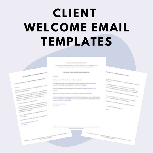 Client Welcome Email Templates