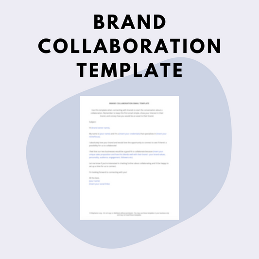 Brand Collaboration Template