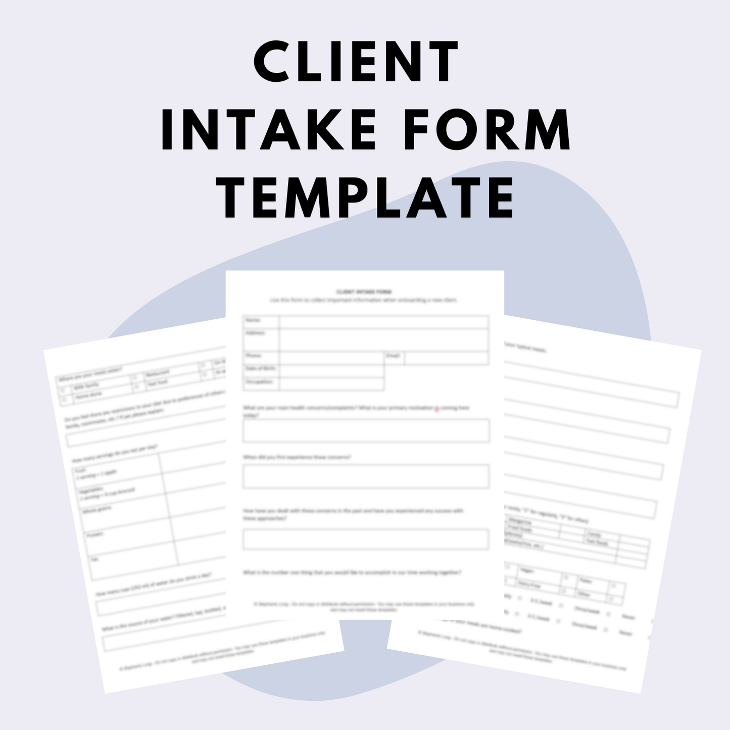 Client Intake Form